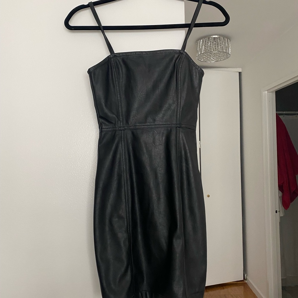 Leather Mini Dress